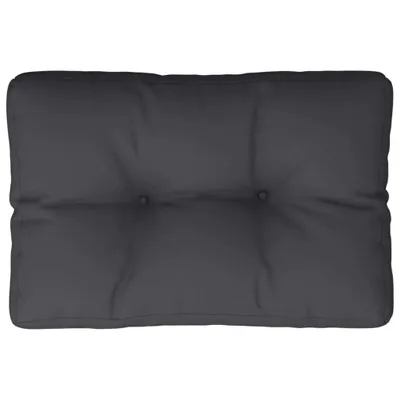 Zdjęcie produktu dla vidaXL Poduszka na paletę czarna 60x40x12 cm tkanina