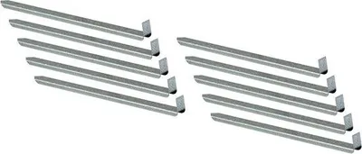 Immagine prodotto di Pavimentazione da giardino - Bordo per prato - Telaio robusto - Pavimentazione in metallo resistente alle intemperie - 10 pezzi - Metallo