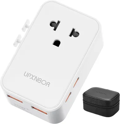 Produktbild von Reiseadapter für alle Steckdosen mit USB-C PD (25 W) und QC (18 W)