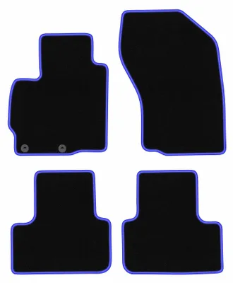 Immagine prodotto di Tappetini in velluto Nero/Blu per Peugeot 4008 2012-2017 Set 4 pezzi