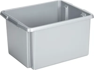 Produktbild von Sunware Drehstapel-Box Nesta 32 L silber 45,5 x 36 x 24 cm