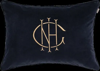Produktbild von GANT Monogram Zierkissen Farbe Evening Blue Größe 50x70