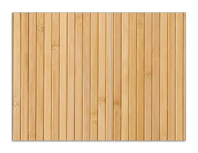 Produktbild von Wallario Herdabdeckplatte aus Glas, Größe 70 x 52 cm 2-teilig, Motiv Holzpanele hell
