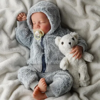 Immagine prodotto di Bambino realistico in silicone, "Reborn", per bambole, 20 pollici