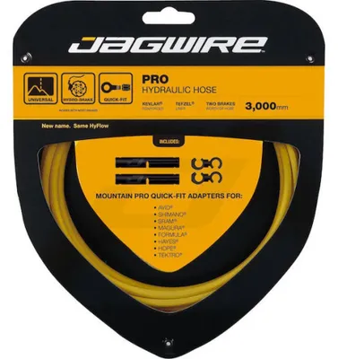 Produktbild von Jagwire Bremsleitung Pro Hydraulic 3000 mm Gelb - Polyamidverstärkte Hydraulikl....