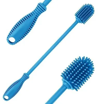 Zdjęcie produktu dla Szczotka do czyszczenia butelek silikonowa długa 40 cm dla niemowląt