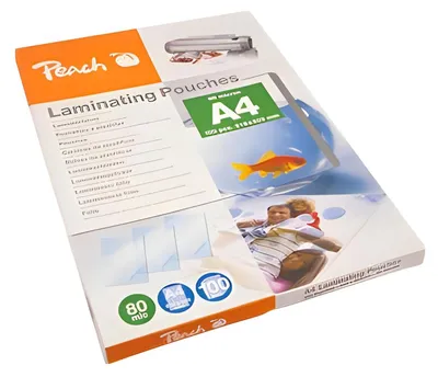Produktbild von Peach PP580-02, Transparent, Glänzend, A4, 0,8 mm, 100 Stück(e)