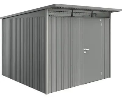 Produktbild von Biohort AvantGarde, Metallschuppen, Einzelbild, Schuppendach, Quarzmetallic grau, Stahl, Quarzmetallic grau
