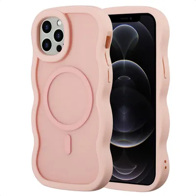 Immagine prodotto di Selencia Wavy Backcover con MagSafe iPhone 12 (Pro) - Soft Pink