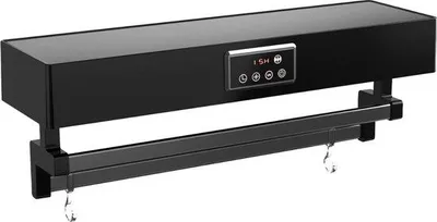 Obrázok produktu pre Elektrický sušič uterákov 500 W, čierny s UV ochranou, 60 cm, rýchlosušič
