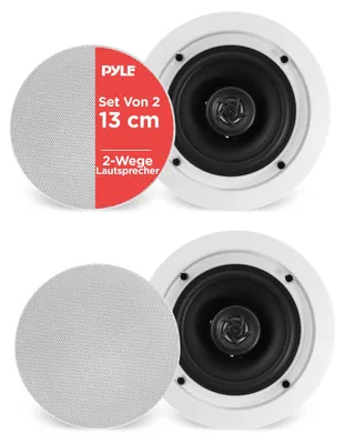Produktbild von Pyle PDIC1651RD, 2-Wege, 2.0 Kanäle, Kabelgebunden, 80 - 20000 Hz, 16 Ohm, Weiß