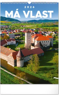 Obrázek produktu pro Notique Nástěnný kalendář Má vlast 2026, 33 x 46 cm