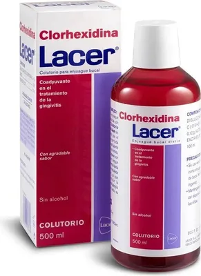 Zdjęcie produktu dla Płyn do płukania ust Lacer Clorhexidina (500 ml)