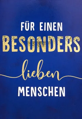 Produktbild von Allgemeine Wünsche  Bling Bling  Glückwunschkarte im Format 115x17cm m