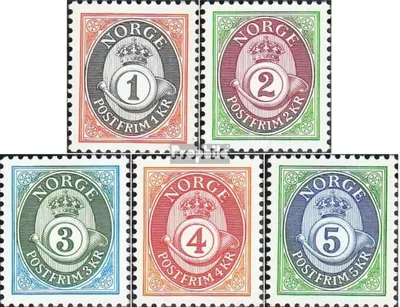 Produktbild von Briefmarken Norwegen 1992 Mi 1107y-1111y (kompl.Ausg.) postfrisch Posthorn