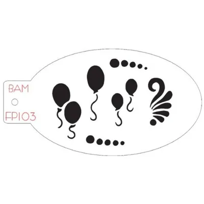 Image de Pochoir de maquillage ballons