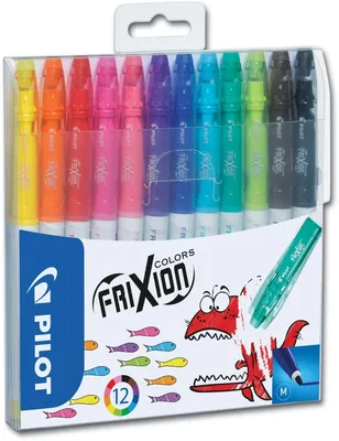 Produktbild von Faserstift FriXion Colors 0,4mm 12 Faben im Etui Packung mit 12 Stück