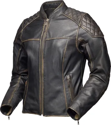 Produktbild von Modeka Phinix Damen Motorrad Lederjacke, dunkelbraun, 42
