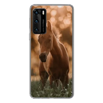 Produktbild von MuchoWow® Handyhülle Schutzhülle Hülle für Huawei P40 Pferd - Licht - Landschaft Silikon Softcase Handy Hülle - Handytasche