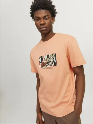 Image de Jack & Jones Sequoia T-shirt à manches courtes Orange S Homme Orange S