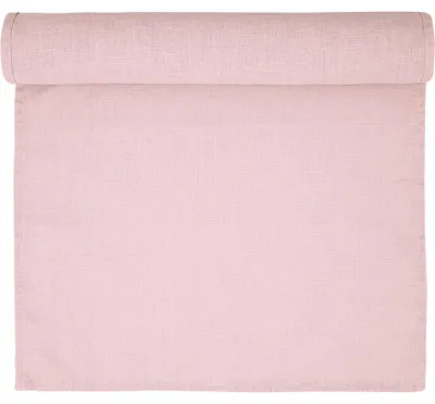 Produktbild von Leinenläufer, hellrosa, 140x45 cm