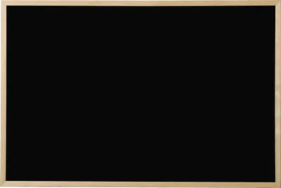 Produktbild von Bi-Office Kreidetafel Naturholz schwarz 400 x 300 mm