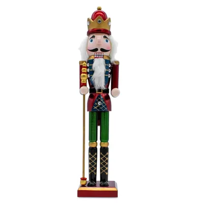 Image de 2.06 Casse-Noisette en bois - environ 38 cm - Soldat Figurine Décoration de Noël