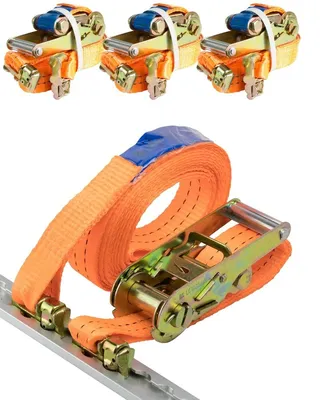 Produktbild von Safetytex Spanngurt 2 tlg mit Doppelfitting 5m für Airlineschiene 1000kg 4 Stück