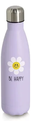 Immagine prodotto di Borraccia Zeller "Happy Flower", 500 ml, acciaio inossidabile, color lilla