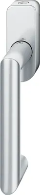 Immagine prodotto di Maniglia per finestra FSB 34 1016 con rosone ovale bloccabile, acciaio inox satinato