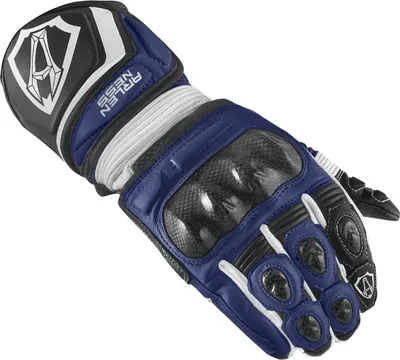 Zdjęcie produktu dla Rękawice motocyklowe Arlen Ness Monza 2.0, niebieskie/czarne/białe, S