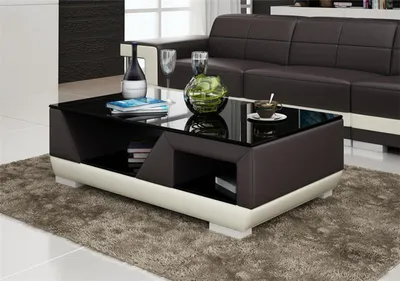 Produktbild von Design Couchtisch Beistelltisch Sofa Wohnzimmer Tisch Moderne Möbel Glas Tische