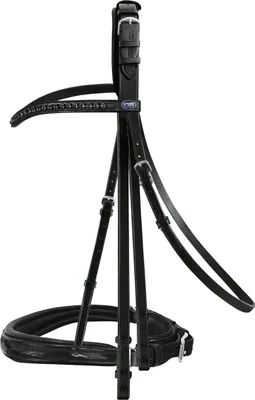 Produktbild von Passier Kandare Hubertus Schmidt Black Edition Kandarenknopfzaum Schwarz Vollblut