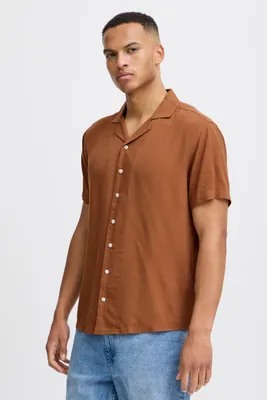 Image de Blend BHShirt - Chemise à manches courtes pour homme, chemise pour homme à col à revers et boutons, coupe classique