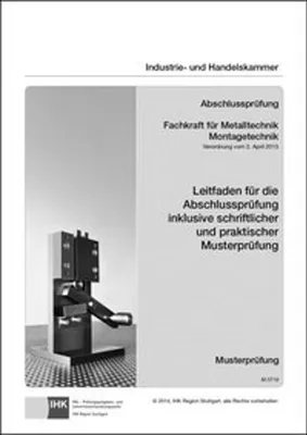Produktbild von Abschlussprüfung. Fachkraft für Metalltechnik Montagetechnik