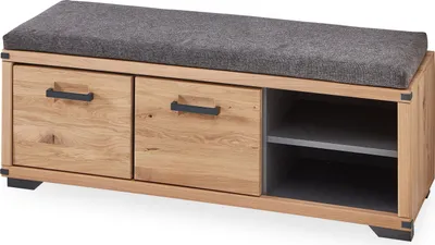 Produktbild von Garderobenbank HARPER ILEBO BHT 120x45x41 cm braun