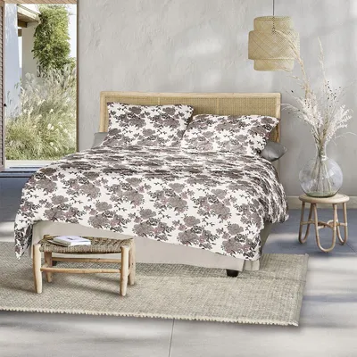 Produktbild von Irisette Seersucker Bettwäsche Easy Grimsby grau 155x220 cm + 80x80 cm