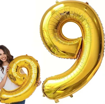 Produktbild von Fóliový Balónik Číslo Deväť Deväť Veľký Xxl 100Cm