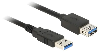 Produktbild von Delock - USB-Verlängerungskabel - USB Typ A (M) zu USB Typ A (W) - USB 3.0 - 50 cm - Schwarz