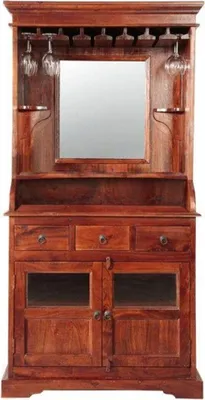 Immagine prodotto di MASSIVMOEBEL24 | OXFORD #443 Mobile Bar in legno di acacia - laccato / nougat 97x52x193
