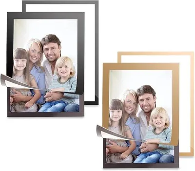 Immagine prodotto di Set di 4 fogli magnetici A4 autoadesivi, oro/nero