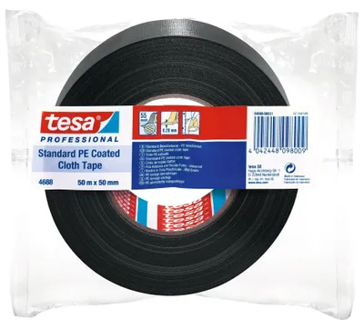 Immagine prodotto di Nastro in tessuto Tesa Tesaband Standard 4688 nero - 04688-00029-00