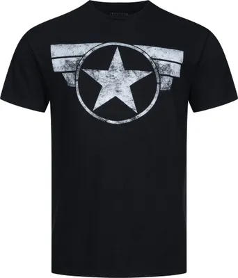 Produktbild von S|Captain America MARVEL Logo Herren T-Shirt FAMTS956BLK