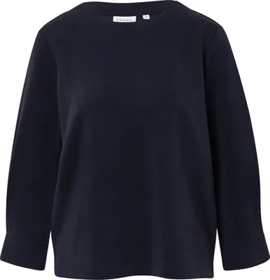 Produktbild von comma Damen Sweatshirt mit 3/4-Ärmeln und Rundhalsausschnitt, Regular Fit