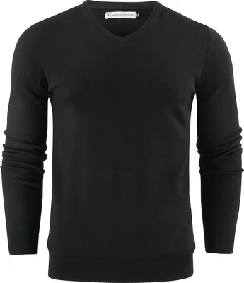 Produktbild von Pullover Ashland aus 100% Baumwolle mit V-Ausschnitt und elastischen Rippenbündchen