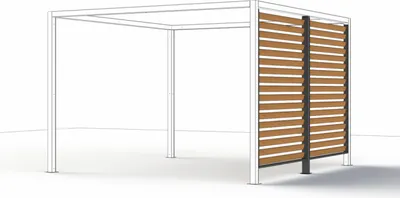 Produktbild von Siena Garden Sichtblende SCHATTENMANUFAKTUR®, 150 x 210 cm in Holzoptik P11693 300 x 210 cm