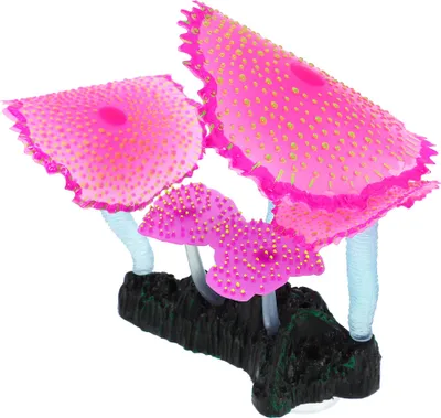 Image de Silicone Lumineux Aquarium Simulation Corail 11cm Hauteur, pour Poisson Rouge