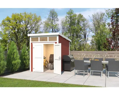 Produktbild von Gartenhaus Outdoor Life Kibo 2 220 x 273,8 cm schwedischrot