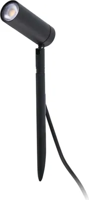 Image de Borne Lumineuse Extérieure Led Faro Barcelona - Seth 6W 2700K - Ip44, Réglable, Noire - 28 Cm