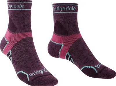 Produktbild von Bridgedale Lightweight T2 Merino Sport 3/4 Crew Socken Schwarz EU 41-43 Frau Schwarz EU 41-43